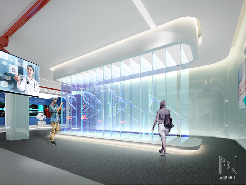 本次服務(wù)的是醫(yī)療影像創(chuàng)新公司，恩嘉在空間設(shè)計(jì)上，嘗試了六種不同的旋律： 氣質(zhì) ? 未來(lái) ? 專(zhuān)業(yè) ? 靈動(dòng) ? 溫馨 ? 輕松。如光的層次，六種旋律的高低起伏交替與融合，編織出屬于一脈獨(dú)有的特質(zhì)，延伸出一段關(guān)于一脈影像的體驗(yàn)之旅。